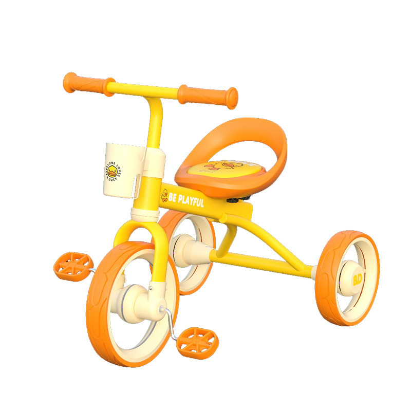 Le&#039;s 1023S Small Yellow Duck Children&#039;s Tricycle Bicycle 1017 Children&#039;s Portable Toy Car