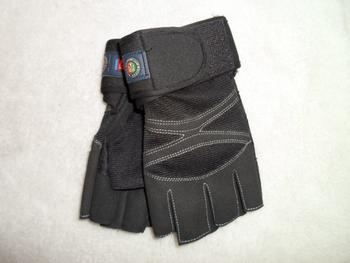 Men&#039;s Microfiber wristband half-finger exercise fitness gloves