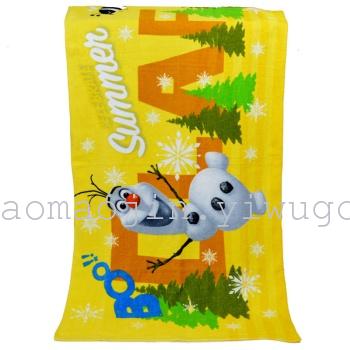 Cotton printing 60*120 cartoon beach towel towel frozen Disney pattern Cotton printing 60*120 cartoon beach towel towel frozen Disney pattern