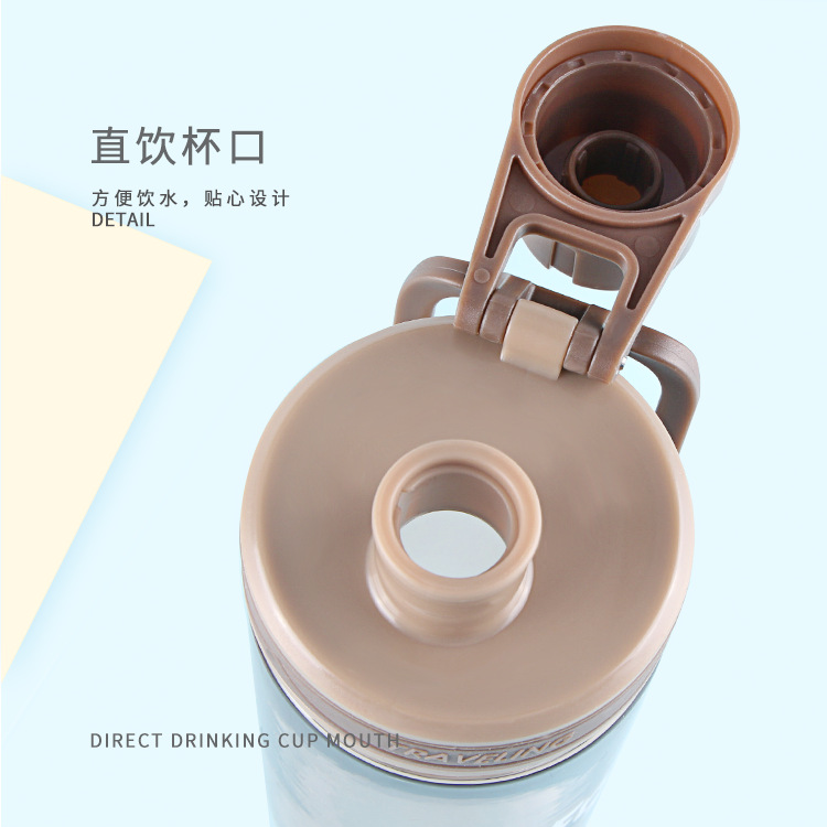 Guangzhou fuquan si wo sports cup students simple sealed portable American tritan water cup