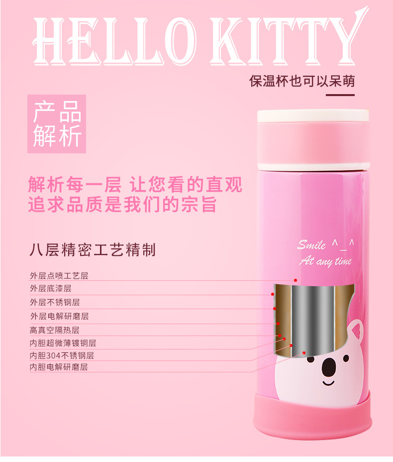 Lovely handy cup new custom stainless steel children's water cup outdoor portable sports cup manufacturers direct sales Lovely handy cup new custom stainless steel children's water cup outdoor portable sports cup manufacturers direct sales