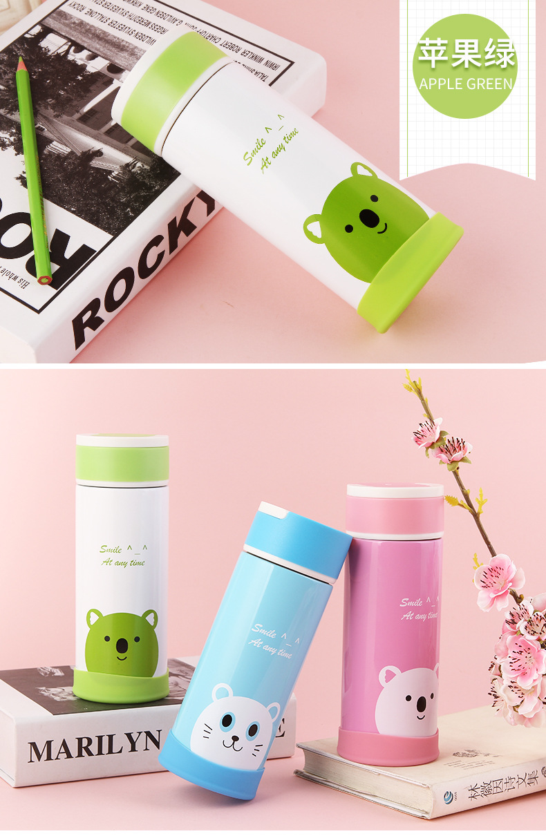 Lovely handy cup new custom stainless steel children's water cup outdoor portable sports cup manufacturers direct sales Lovely handy cup new custom stainless steel children's water cup outdoor portable sports cup manufacturers direct sales