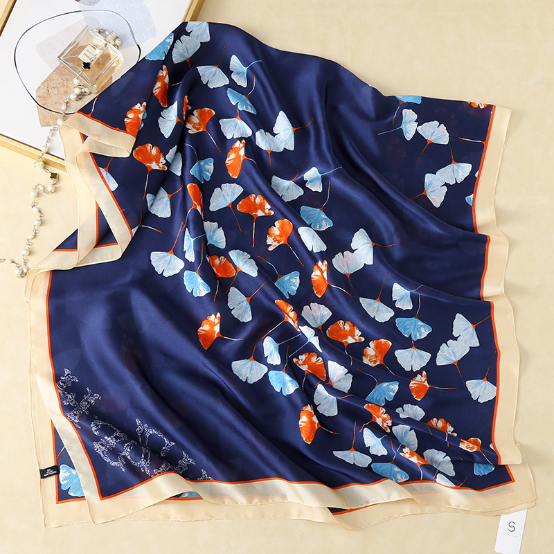 Large Silk Scarf Women's Summer Gift Beach Towel Sunscreen Scarf New Silk Satin Emulation Silk Scarf Sunshade Shawl Scarf Large Silk Scarf Women's Summer Gift Beach Towel Sunscreen Scarf New Silk Satin Emulation Silk Scarf Sunshade Shawl Scarf