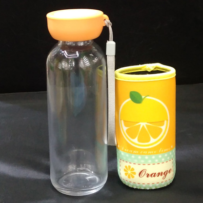 10 yuan shop delivery glass cup type portable glass fruit sports cup (420ml)