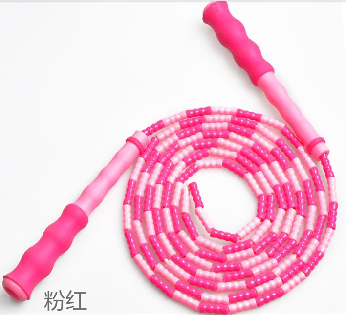 Pattern Bamboo Rope Skipping Adult and Children Primary and Secondary School Students Girls Kindergarten Fancy Bead Rope Skipping