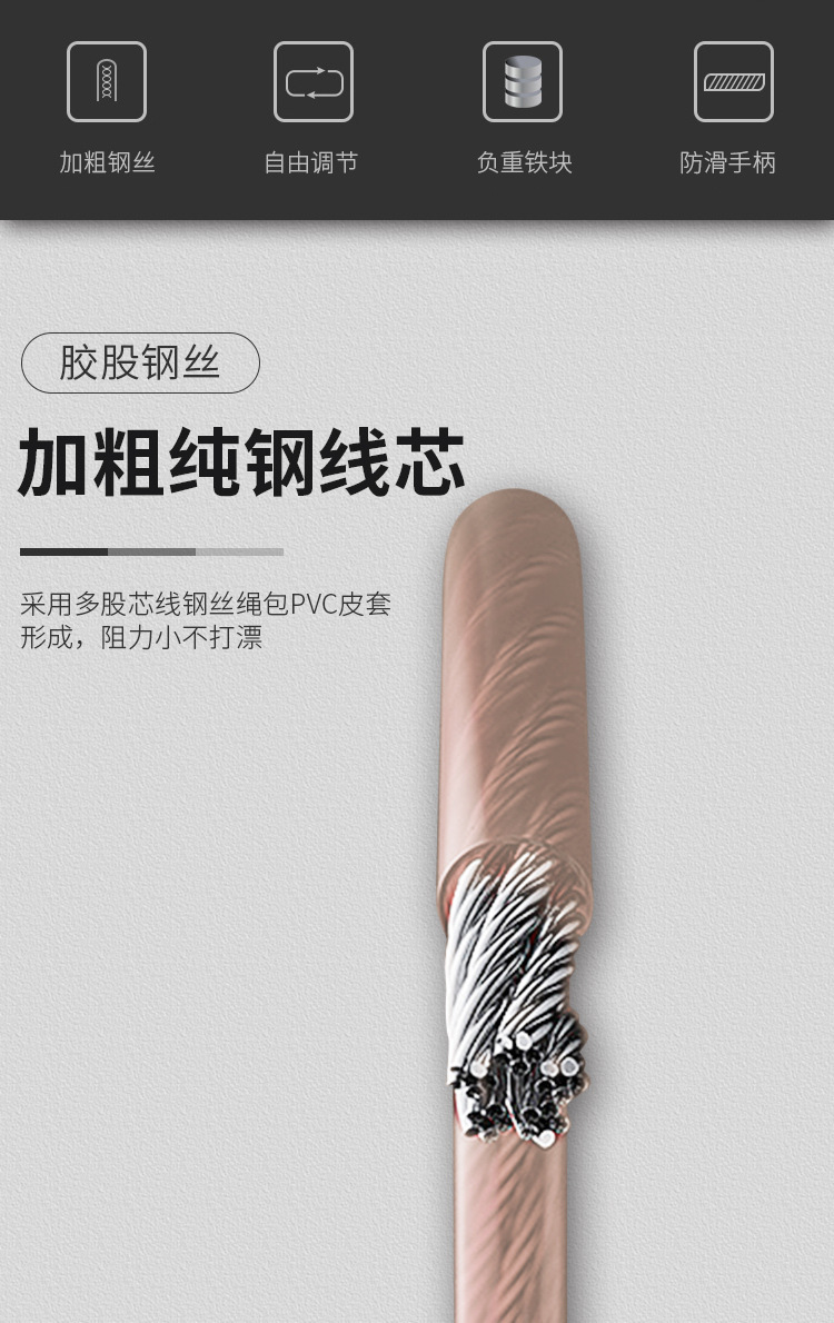 Factory Direct Sales Local Tyrant Steel Wire Skipping Rope Practice Yoga Exercise Sports Sports Steel Wire Bearing Fitness Skipping Rope Factory Direct Sales Local Tyrant Steel Wire Skipping Rope Practice Yoga Exercise Sports Sports Steel Wire Bearing Fitness Skipping Rope