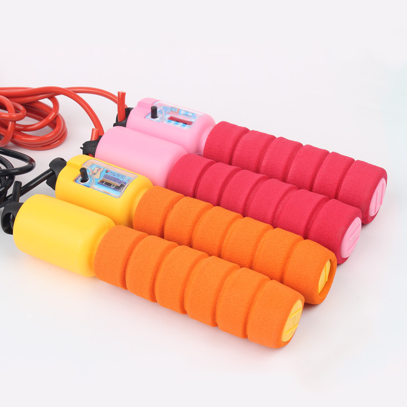 Sponge Skipping Rope with Counter Figure Skipping Rope Student Senior High School Entrance Examination Fitness Skipping Rope Fitness Skipping Rope Aerobic Exercise
