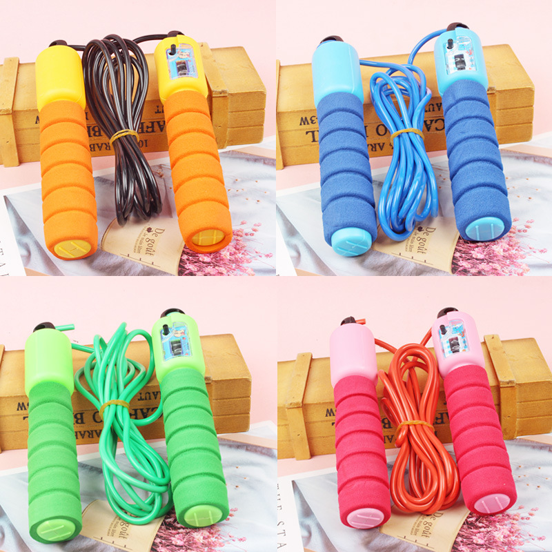 Sponge Skipping Rope with Counter Figure Skipping Rope Student Senior High School Entrance Examination Fitness Skipping Rope Fitness Skipping Rope Aerobic Exercise
