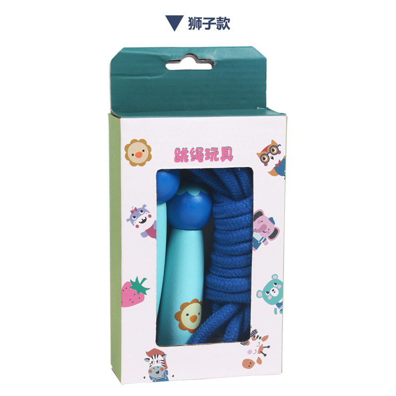 Xiaohouniao wooden skipping rope children primary school student adult single skipping rope kindergarten beginner adjustable 3 m Xiaohouniao wooden skipping rope children primary school student adult single skipping rope kindergarten beginner adjustable 3 m