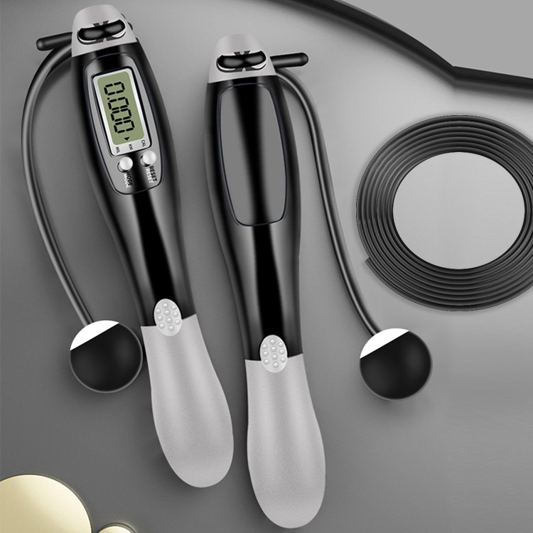 Amazon Cordless Dual-Purpose Rope Skipping Fitness Intelligent Sports Student Senior High School Entrance Examination Professional Electronic Counting Wire Rope Wholesale