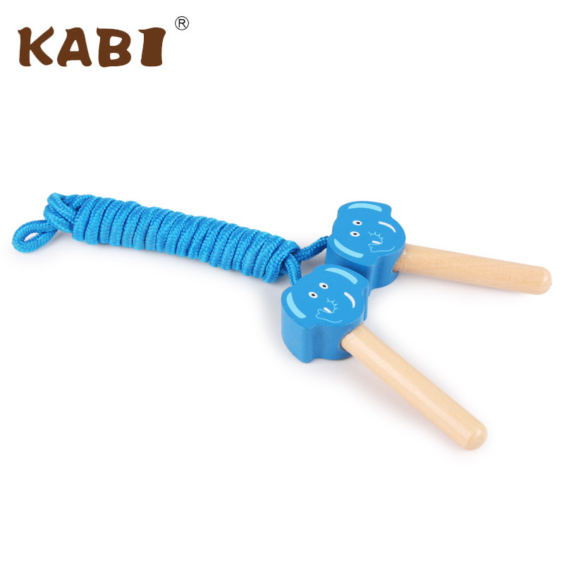 Cartoon Children&#039;s Wooden Skipping Rope Primary School Kindergarten Children Skipping Rope Fitness Baby Animal Skipping Rope Outdoor