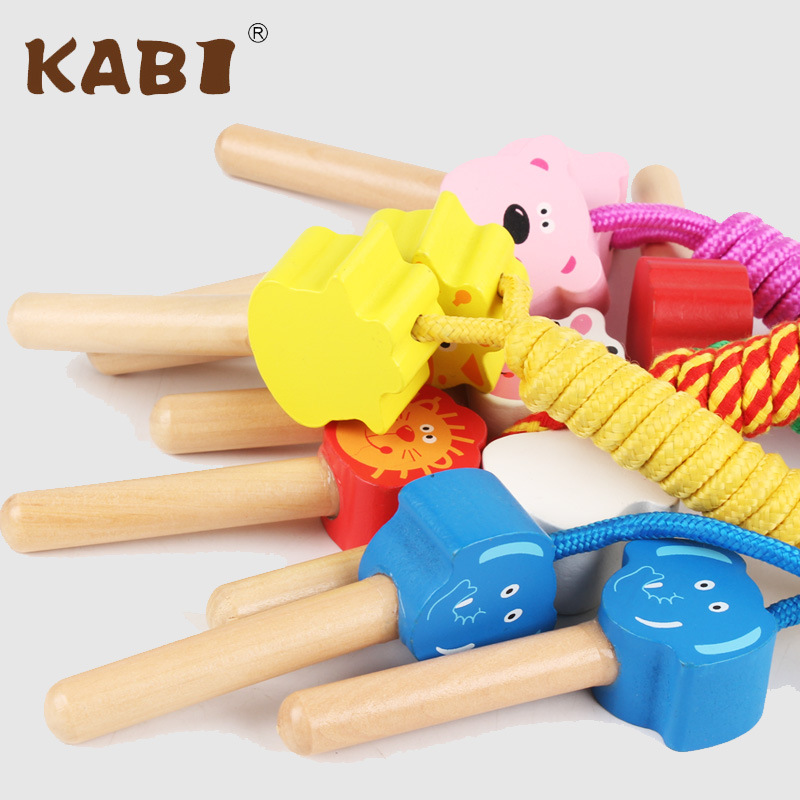 Cartoon Children&#039;s Wooden Skipping Rope Primary School Kindergarten Children Skipping Rope Fitness Baby Animal Skipping Rope Outdoor