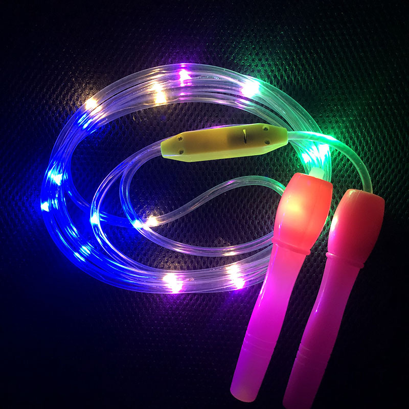 New Children's Jumping Rope Colorful Flash Skipping Rope Sports Health Fitness Night Market Stall Electronic LED Luminous Skipping Rope New Children's Jumping Rope Colorful Flash Skipping Rope Sports Health Fitness Night Market Stall Electronic LED Luminous Skipping Rope