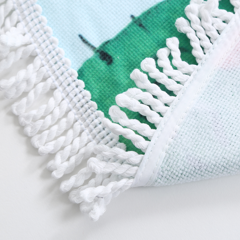 Manufacturer direct sale of European and American wind beach towel cloth national romantic beach mat.