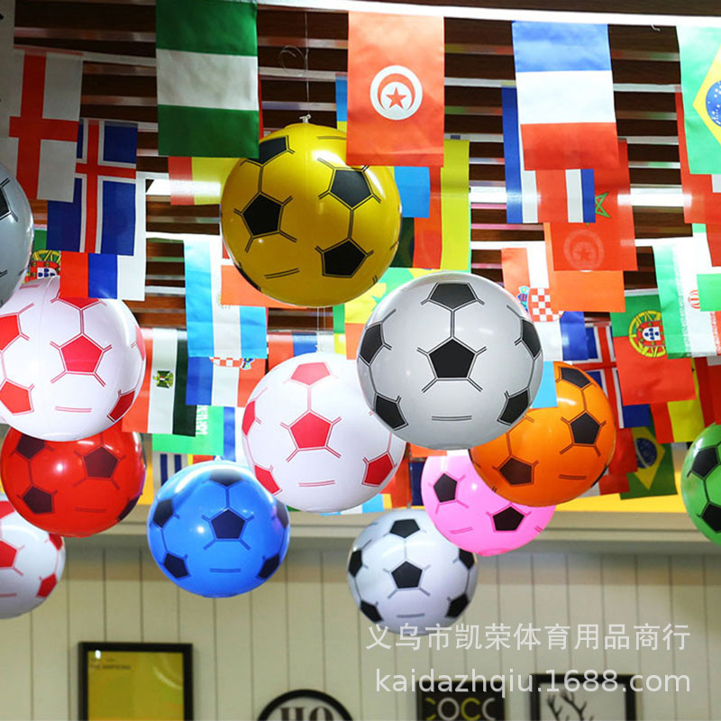 PVC inflatable football 2018 World Cup decoration accessories football fans bar decoration ring football PVC inflatable football 2018 World Cup decoration accessories football fans bar decoration ring football