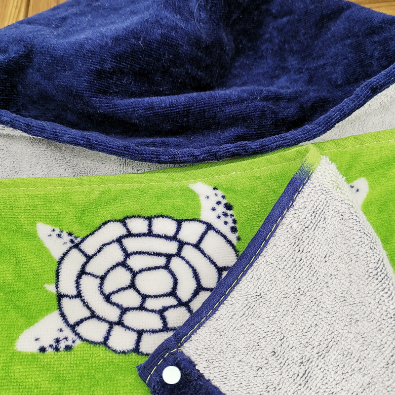 Amazon Beach Towel European and American Style Formaldehyde-Free Children Can Wear Pure Cotton Hooded Bath Towel Cloak Lengthened 76cm Amazon Beach Towel European and American Style Formaldehyde-Free Children Can Wear Pure Cotton Hooded Bath Towel Cloak Lengthened 76cm