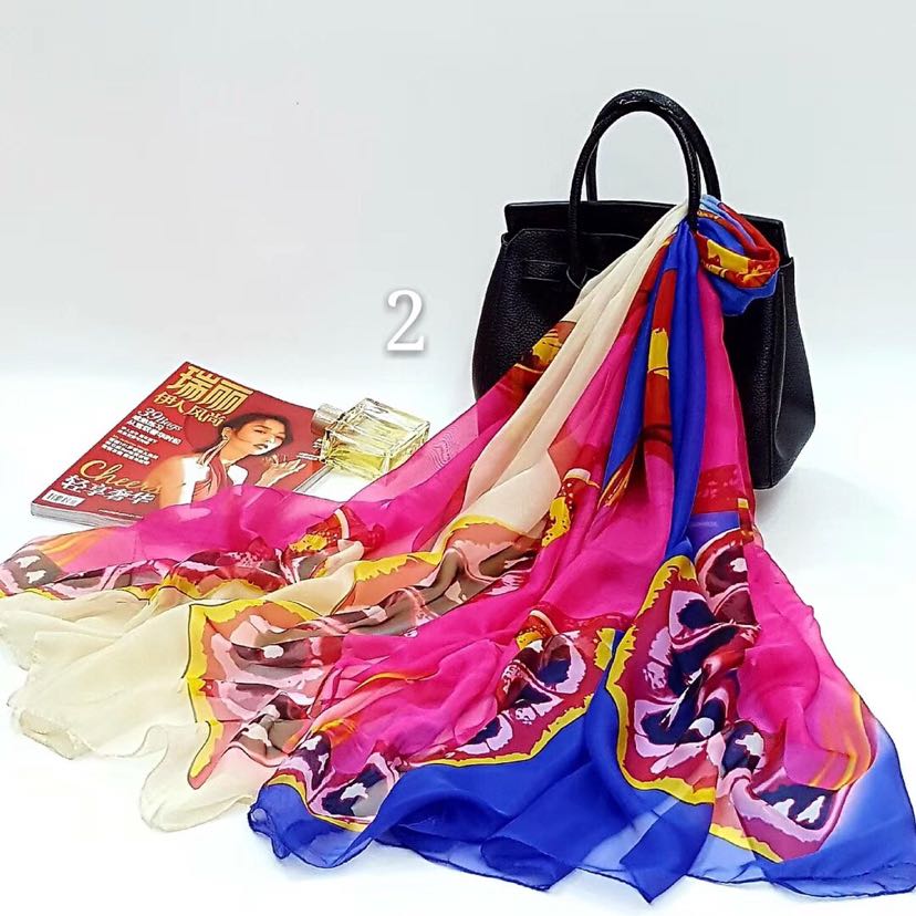Beach towel swimsuit shawl 200 * 150 large silk Beach shading gauze towel multi - color selection Beach towel swimsuit shawl 200 * 150 large silk Beach shading gauze towel multi - color selection