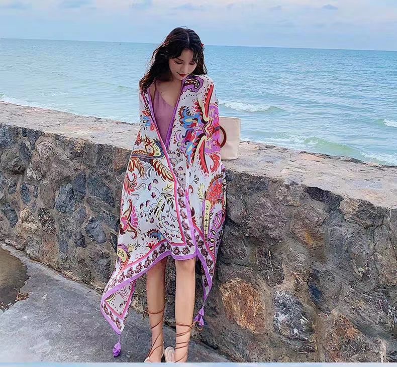 2019 new national wind twill shawl scarf beach towel seaside holiday cashew 2019 new national wind twill shawl scarf beach towel seaside holiday cashew