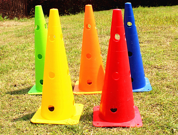 Football Training Logo Barrel 30/48/50cm Multi-Functional Symbol Cone Obstacle Sign Post Wholesale