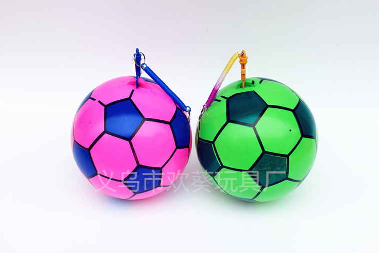 With Spring Rope Chain Hanging Ring Football Children Inflatable Toy Ball Baby Small Football Kindergarten Dance Portable Ball With Spring Rope Chain Hanging Ring Football Children Inflatable Toy Ball Baby Small Football Kindergarten Dance Portable Ball