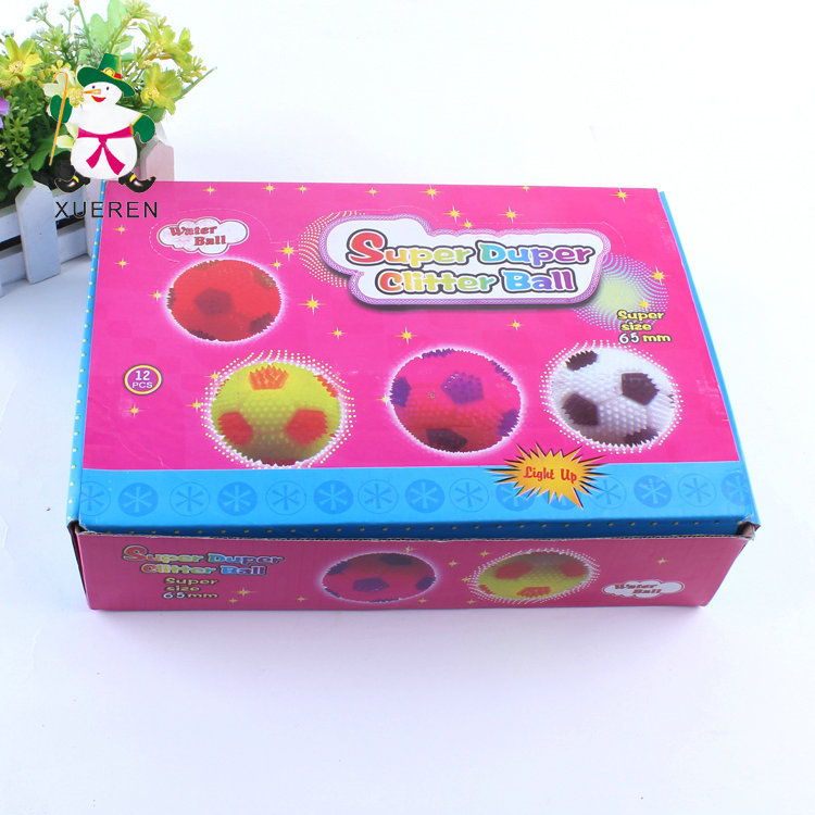 Manufacturers direct flash massage ball with Yoyo rope 7.5cm luminous football Manufacturers direct flash massage ball with Yoyo rope 7.5cm luminous football