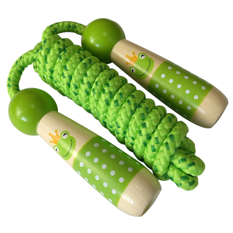 Wooden Skipping Rope Children Primary School Students Jump Rope for One Person Kindergarten Beginner Adjustable Sports Outdoor Toys. 13