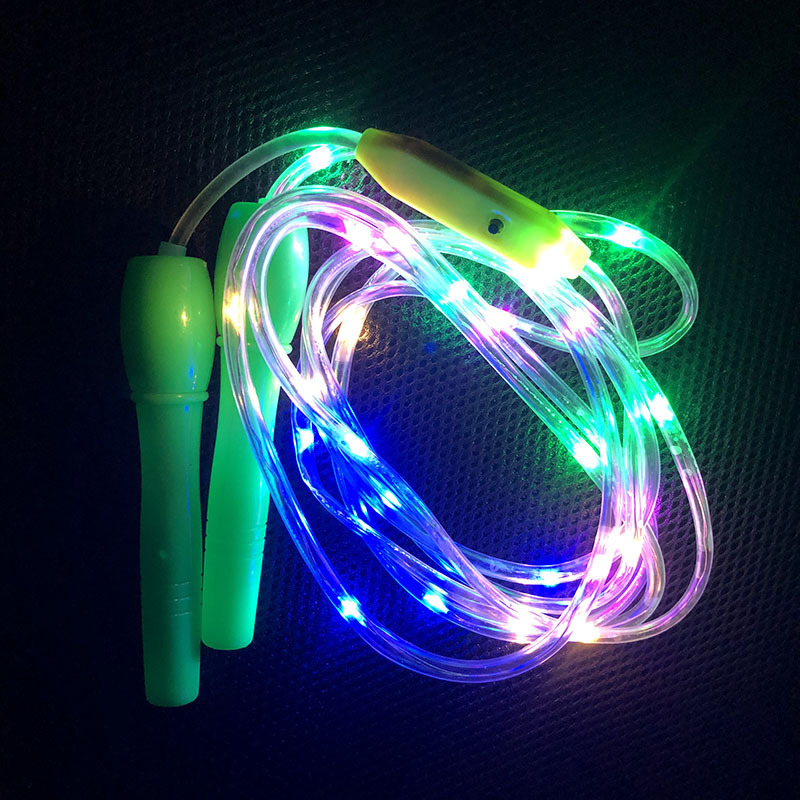 New Children's Jumping Rope Colorful Flash Skipping Rope Sports Health Fitness Night Market Stall Electronic LED Luminous Skipping Rope New Children's Jumping Rope Colorful Flash Skipping Rope Sports Health Fitness Night Market Stall Electronic LED Luminous Skipping Rope