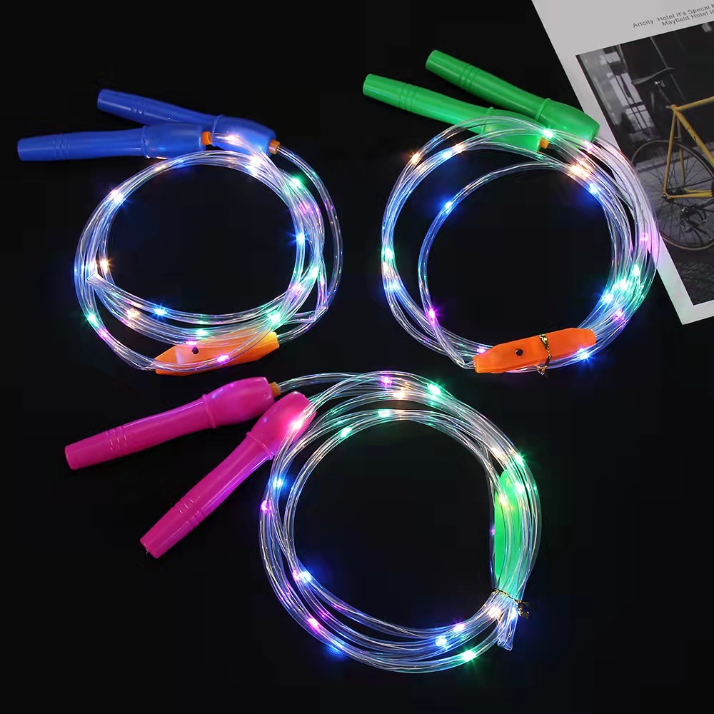 New Children's Jumping Rope Colorful Flash Skipping Rope Sports Health Fitness Night Market Stall Electronic LED Luminous Skipping Rope New Children's Jumping Rope Colorful Flash Skipping Rope Sports Health Fitness Night Market Stall Electronic LED Luminous Skipping Rope