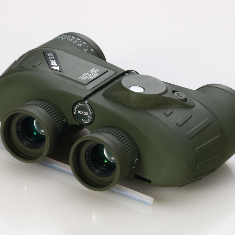 10X50 Waterproof  Military Optics Binocular Telescope  with Compass for Hunting Camping Hiking