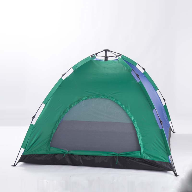 Tent outdoor 3-4 people automatic 2-room 1-hall family double perso camping in the wilderness extra thick rainproof camp