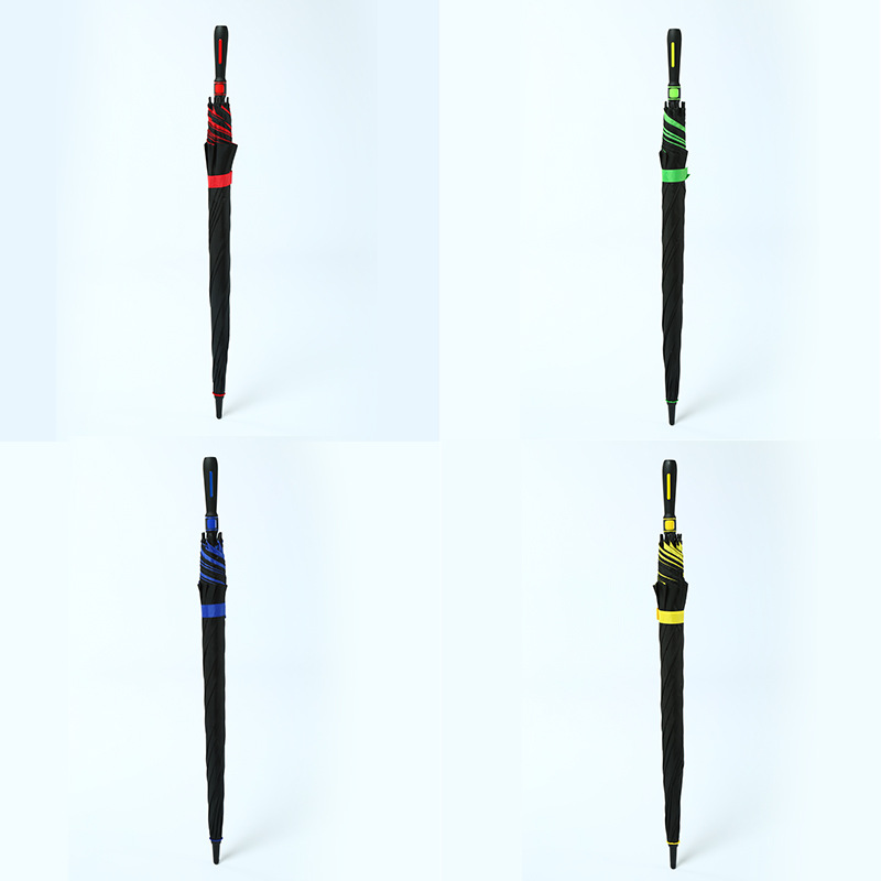Umbrella8 Bone Full Fiber Double-Layer Golf Umbrella Double Straight Umbrella Custom Logo Gift Umbrella Tent