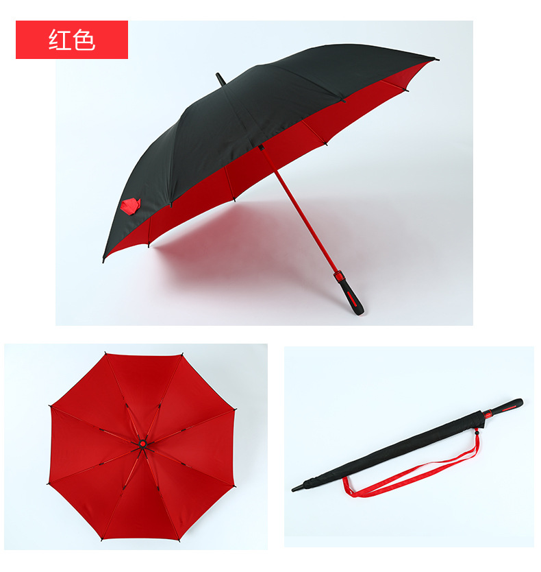 Umbrella8 Bone Full Fiber Double-Layer Golf Umbrella Double Straight Umbrella Custom Logo Gift Umbrella Tent Umbrella8 Bone Full Fiber Double-Layer Golf Umbrella Double Straight Umbrella Custom Logo Gift Umbrella Tent