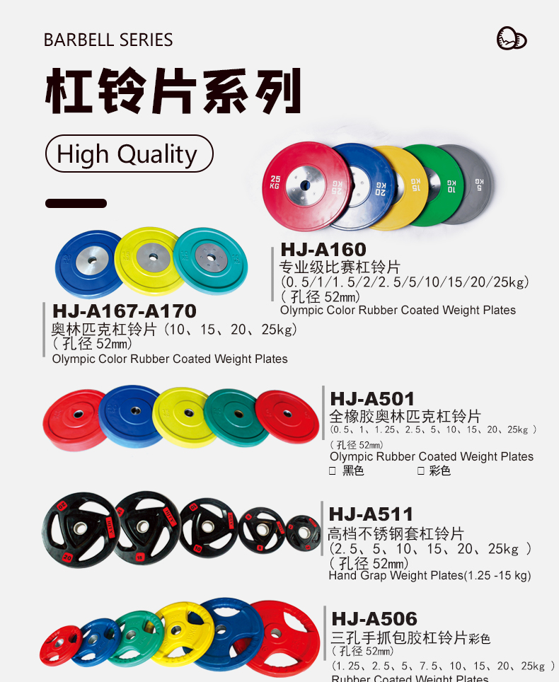 Military commercial full rubber barbell tablets men&#039;s gym holder weight-lifting bench press kit dumbbell tablets