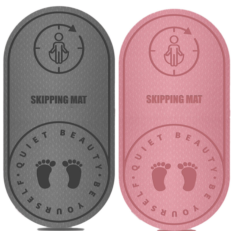 Thickened Shock-Absorbing Soundproof Rope Skipping Mat Buffer Rope Skipping Mat Yuanhui Yoga Mat Fitness Mute TPE Yoga Mat