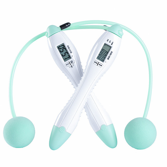 Steel Wire Jump Rope 60 Seconds Timing Ringing Reminder Counting Meter Calories Student Competition Skipping Rope