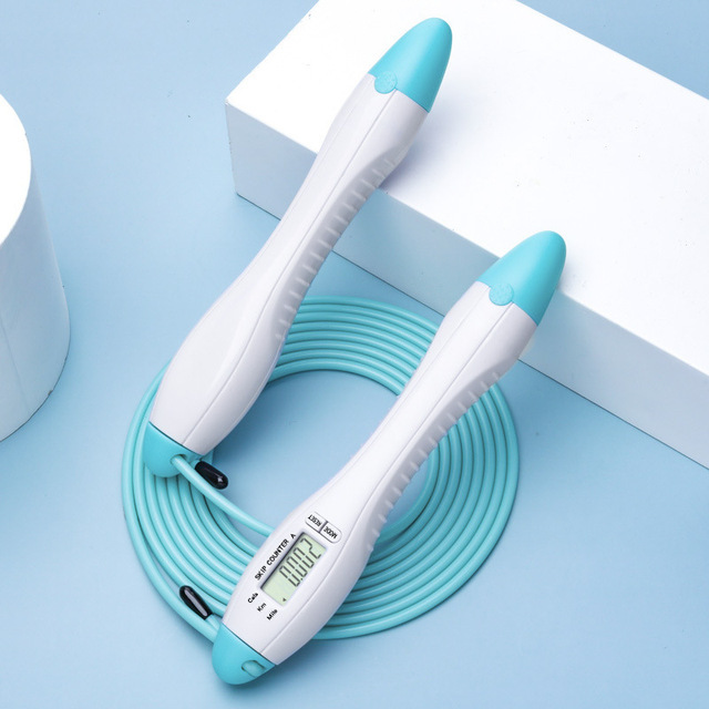Steel Wire Jump Rope 60 Seconds Timing Ringing Reminder Counting Meter Calories Student Competition Skipping Rope