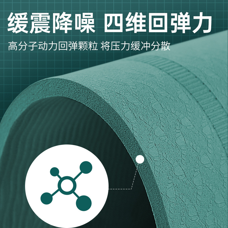TPE Skipping Rope Mat Soundproof Shock Pad Home Indoor Fitness Dance Sports Skipping Rope Silence Pad