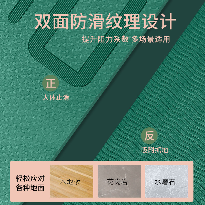 Indoor Rope Skipping Mat Soundproof Shock Absorption Thickened Jumping Blanket Children&#039;s Family Yoga Mat Non-Slip Floor Shockproof Mute