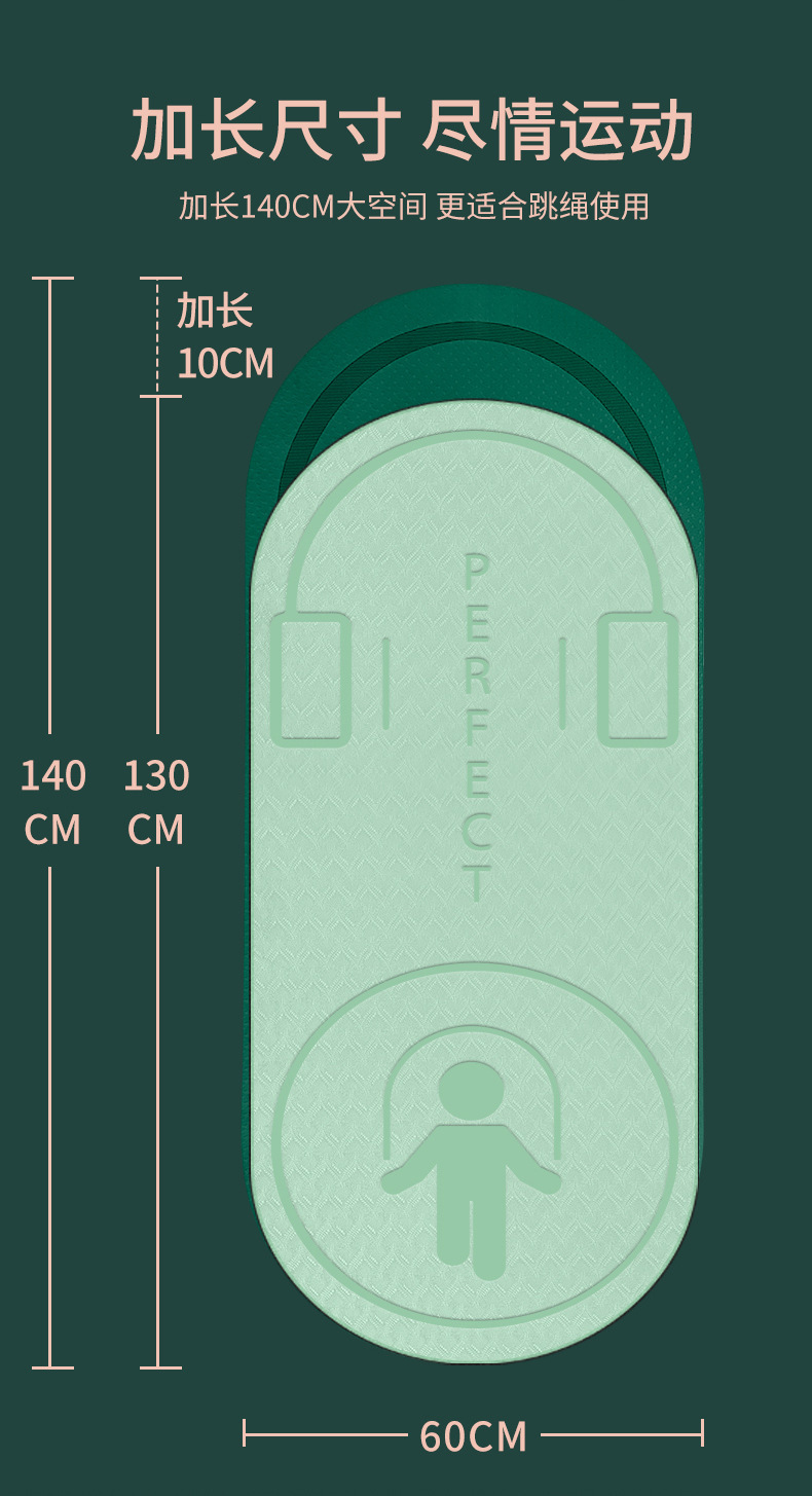 Indoor Rope Skipping Mat Soundproof Shock Absorption Thickened Jumping Blanket Children's Family Yoga Mat Non-Slip Floor Shockproof Mute Indoor Rope Skipping Mat Soundproof Shock Absorption Thickened Jumping Blanket Children's Family Yoga Mat Non-Slip Floor Shockproof Mute
