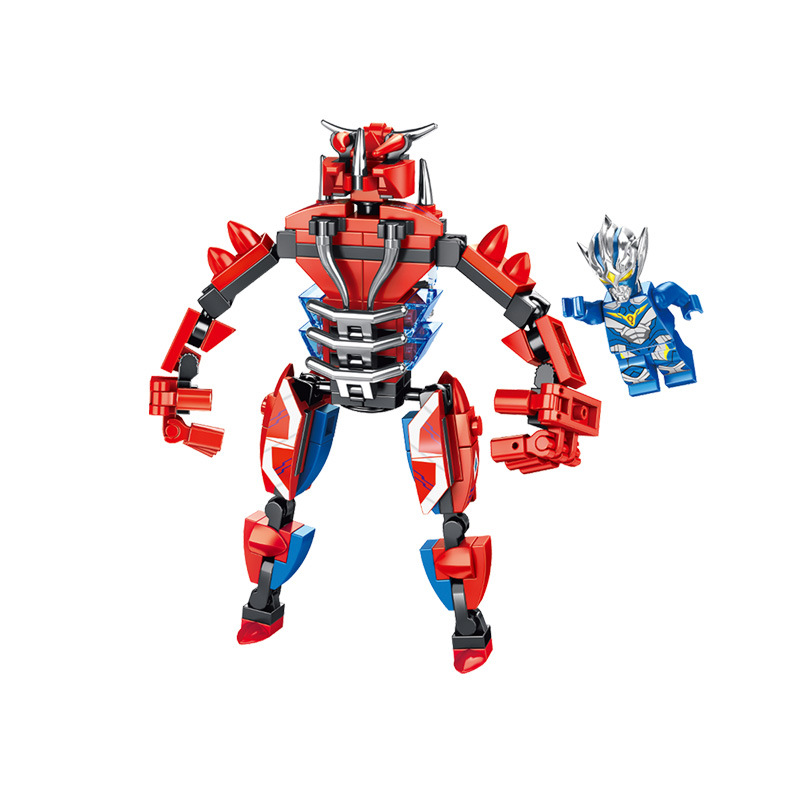 Ledi Fight 27029 Chinese Superman God of War Mech Dragon Soul Building Blocks DIY Children&#039;s Assembled Boy Toy Gift