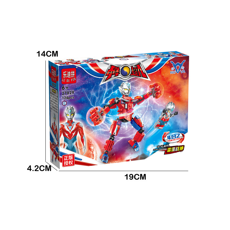 Ledi Fight 27029 Chinese Superman God of War Mech Dragon Soul Building Blocks DIY Children&#039;s Assembled Boy Toy Gift