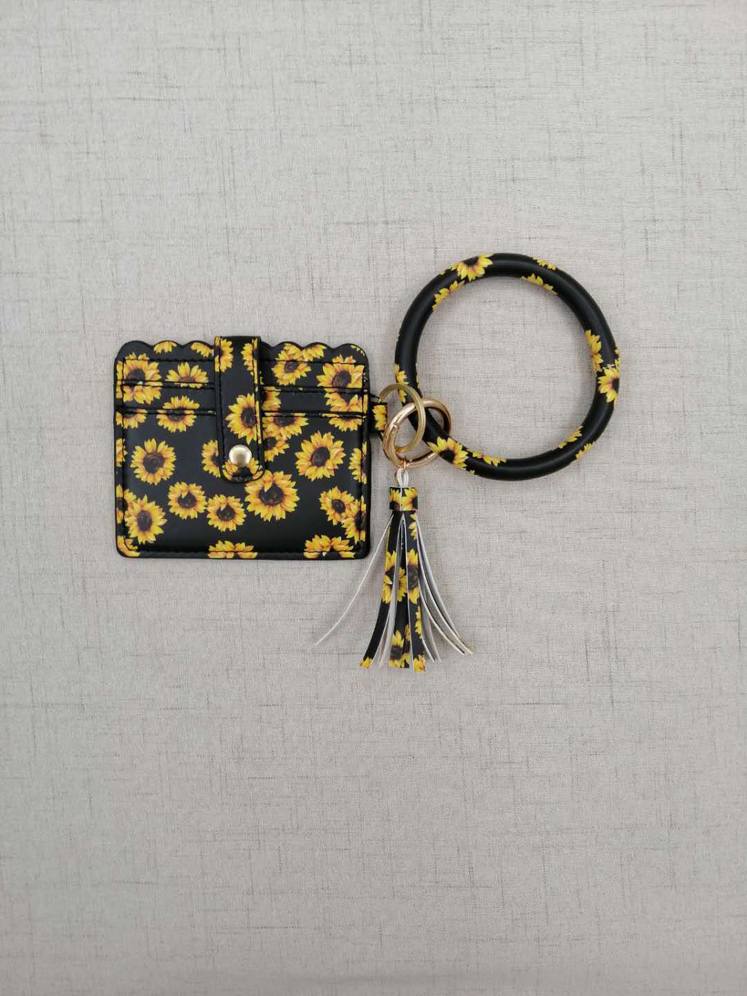 2021 Cross-Border Hot Fashion Bracelet PU Leather Bracelet Keychain Women's Handbag Small Card Holder