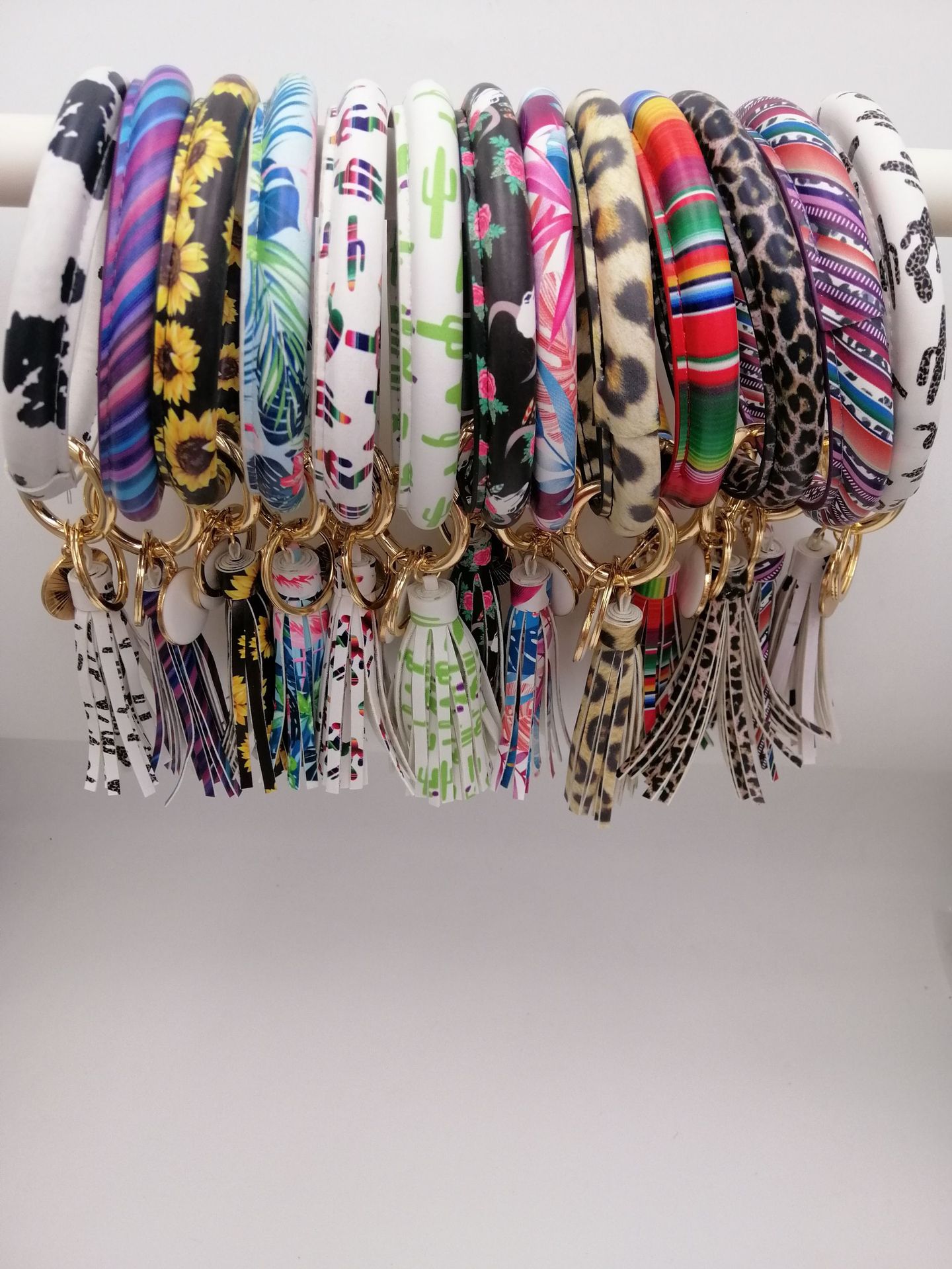 2021 Cross-Border Hot Fashion Bracelet PU Leather Bracelet Keychain Women's Handbag Small Card Holder