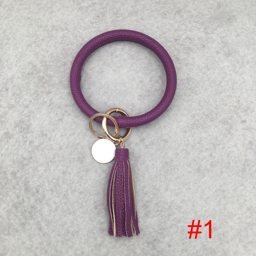 2021 Cross-Border Hot Fashion Bracelet PU Leather Bracelet Keychain Women's Handbag Small Card Holder