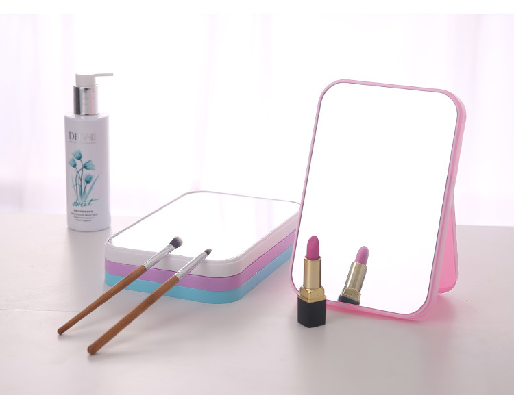 Desktop Makeup Mirror Dressing Mirror Carrying Foldable Desktop Princess Mirror Rectangular Mirror Simple and Stylish Mirror Desktop Makeup Mirror Dressing Mirror Carrying Foldable Desktop Princess Mirror Rectangular Mirror Simple and Stylish Mirror