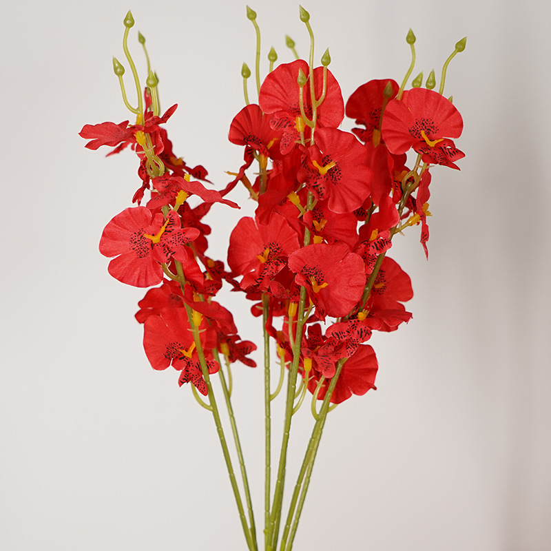 Artificial Flower Flower Small Handle Dancing-Lady Orchid Simulation Bouquet Simulation Fake r Artificial Flower Artificial Flower Flower Small Handle Dancing-Lady Orchid Simulation Bouquet Simulation Fake r Artificial Flower