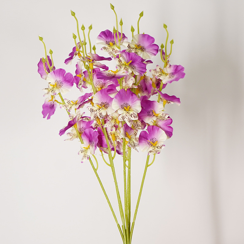 Artificial Flower Flower Small Handle Dancing-Lady Orchid Simulation Bouquet Simulation Fake r Artificial Flower Artificial Flower Flower Small Handle Dancing-Lady Orchid Simulation Bouquet Simulation Fake r Artificial Flower