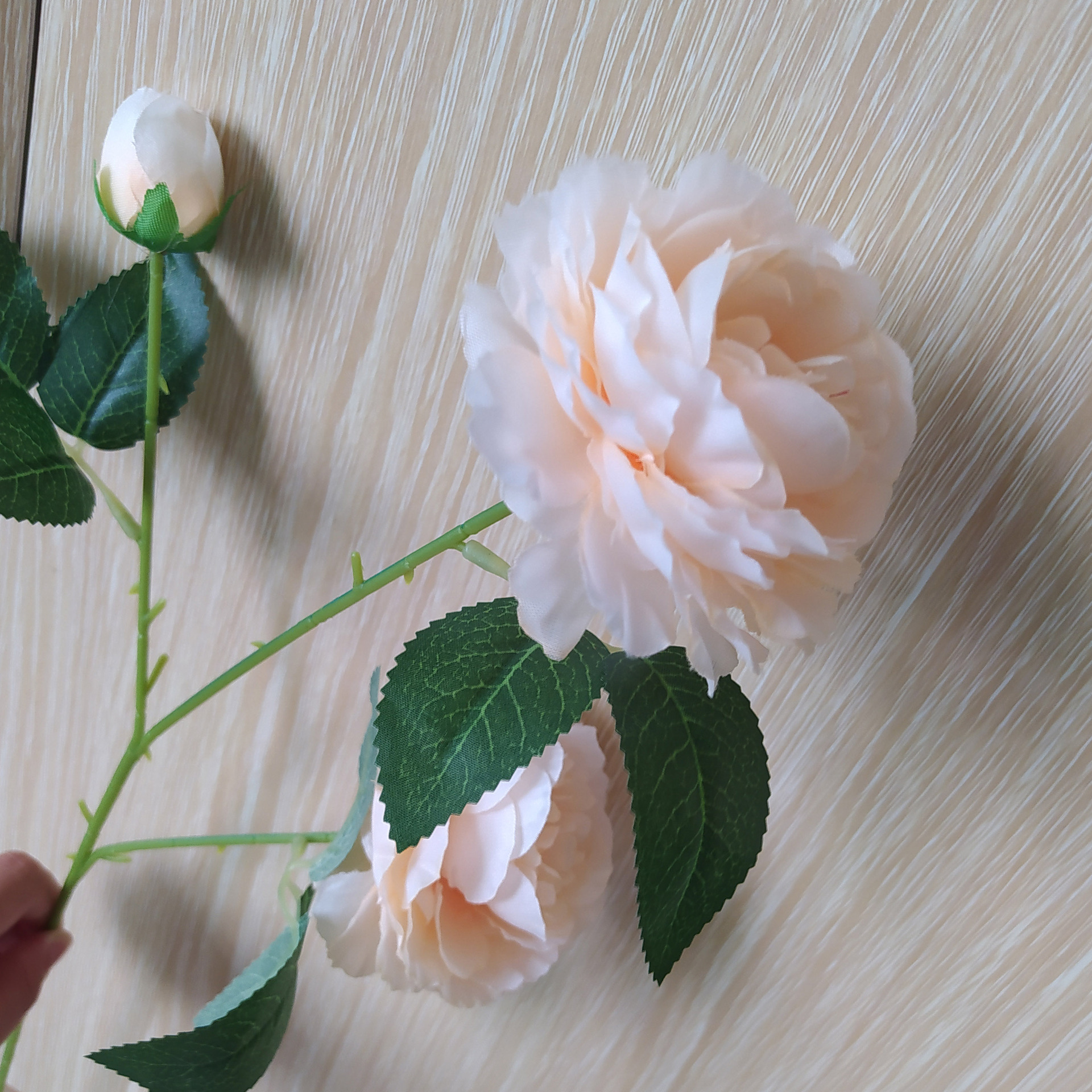 Spot Goods 3-Head Ranunculus Asiaticus Artificial Flower European-Style Core West Ranunculus Asiaticus Raw Silk Three-Head Peony Decoration Wedding Flower