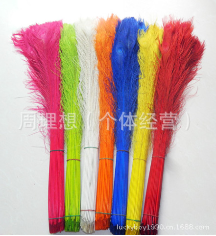 Manufacturers spot supply quality 80-90 cm natural peacock feather wedding flower arrangement peacock feather decorative feathers
