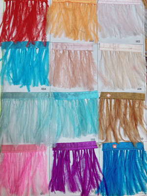 Factory in Stock 45-50cm White Ostrich Feather Wedding Flower Arrangement Feather Table Lamp Changeable Color Ostrich Feather